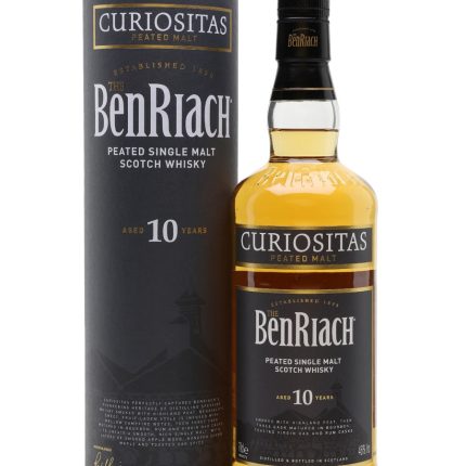 BenRiach 10 Year Old Curiositas Peated Single Malt Scotch Whiskey 750 ML
