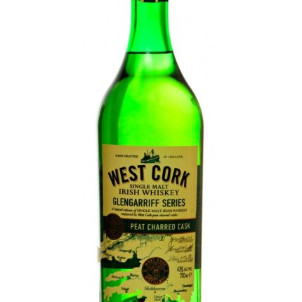 West Cork Distillers Glengarriff Series Peat Charred Cask Single Malt Irish Whiskey 750 ML