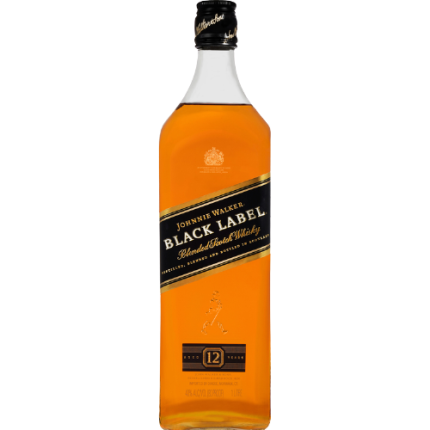 Johnnie Walker Blended Scotch Black Label 12 Yr 80 1 L