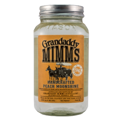 Grandaddy Mimm's Handcrafted Peach Moonshine 96 Proof 750 ML