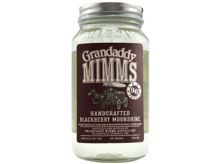 Grandaddy Mimm's Handcrafted Blackberry Moonshine 96 Proof 750 ML